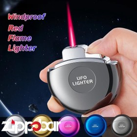 تصویر فندک گازی یوفو مشکی-UFO Gas Lighter 