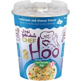 تصویر نودل قارچ و پنیر شف هو مدل لیوانی پک 2 عددی chef hoo chef hoo