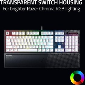 تصویر کیبورد گیمینگ ریزر مدل BLACKWIDOW V3 ROBLOX EDITION 