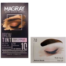 تصویر کیت رنگ ابرو حرفه ای ماگرای شماره 7.0 Brow Tint Eyebrow Color Kit