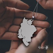 تصویر پلاک نقشه ایران استیل 