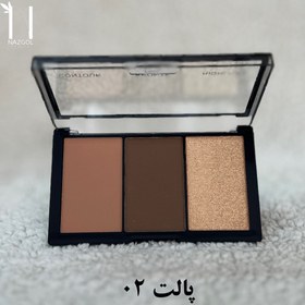 تصویر پالت کانتور هایلایتر رژگونه برنز گل فلاور 