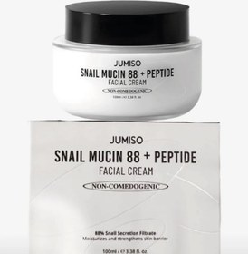 تصویر کرم آبرسان ضد چروک و ترمیم کننده حلزون و پپتاید جومیسو 100 میل Jumiso Snail Mucin 88 + Peptide Facial Cream