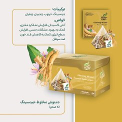 تصویر دمنوش مخلوط جینسینگ مهرگیاه 14 عددی GINSENG MIXED