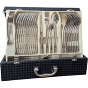 تصویر سرویس قاشق و چنگال یونیک ۱۲۰ پارچه ۲۴ نفره استیل 