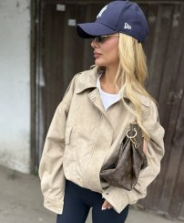 تصویر بامبر جکت زنانه جیر DESERT 