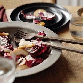 تصویر ظرف سرو ایکیا STOCKHOLM 2025 IKEA ceramic serving bowl, beige, 34 cm