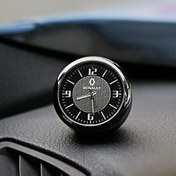 تصویر ساعت رو داشبوردی خودرو لوگوی رنو 