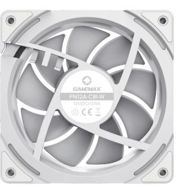 تصویر فن کیس گیمینگ گیم مکس GAMEMAX FN12A C8I White 