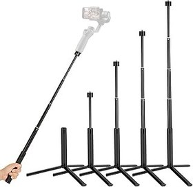 تصویر yiliwit 29inch پسوند سلفوی سه پایه ای کیت برای DJI Moza Zhiyun Smartphone Gimbal Stabilizer for iPhone 15 14 13 12 Pro Max ، Selfie Selfie Stick Pole Pole Pole Setup YILIWIT 29inch Extension Selfie Tripod Mount Kit for DJI Moza ZHIYUN Smartphone Gimbal Stabilizer for iPhone 15 14 13 12 Pro Max, Extendable Selfie Stick Foldable Pole Photography Setup