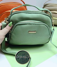 تصویر کیف سه زیپ - سبز سیج 