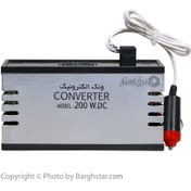 تصویر اینورتر مبدل برق خودرو 200 وات ونک الکترونیک VANAK ELECTRONIC 200 WATT POWER INVERTOR