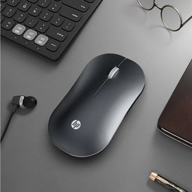 تصویر موس 2.4 گیگاهرتز بی سیم / بلوتوث اچ پی مشکی مدل HP DM10 HP DM10 2.4 GHz Blutooth & Wireless Dual Mode Mouse