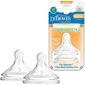 تصویر سرشیشه عریض دکتر براونز ۲ عددی مناسب ۶ ماه به بالا 