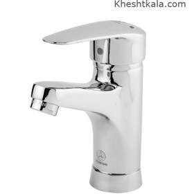 تصویر شیر روشویی قهرمان مدل زوبین Ghahraman Basin Faucet Chrome Zobin Model