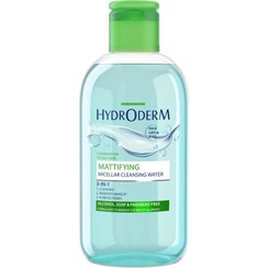 تصویر هیدرودرم میسلار واتر 3 در 1 چشم و لب و صورت Mattifying – پوست چرب و جوشدار 250 میل 