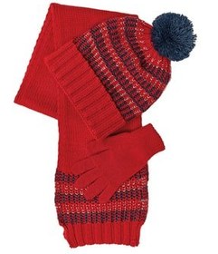 تصویر ست دستکش و کلاه زنانه کد FO 5115 Kırmızı 