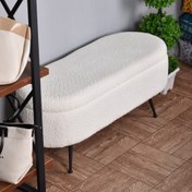 تصویر پاف باکس دار باگت با پارچه تدی 