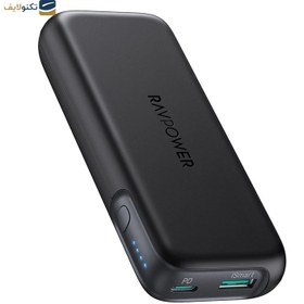 تصویر پاوربانک راو پاور مدل RP-PB186 ظرفیت 10000 میلی آمپر ساعت RAVpower RP-PB186 10000mAh Power Bank