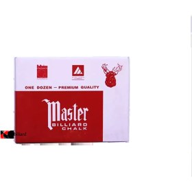 تصویر گچ بیلیارد 12 عددی Master Chalk 