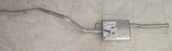 تصویر لوله اگزوز عقب با منبع اگزوز آریسان گالوالوم ایساکو 