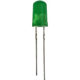 تصویر LED سبز 5mm کوتاه 