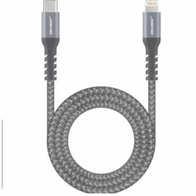 تصویر کابل تبدیل USB-C به لایتنینگ کلومن پلاس مدل +K3 طول 1 متر به همراه گواهی Mfi از کمپانی اپل و پشتیبانی از فناوری PD 