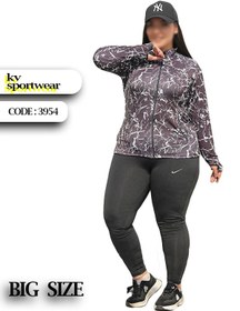 تصویر ست سویشرت شلوار بیگ سایز ورزشی زنانه NIKE کد 003 NIKE womens big size sports pants sweatshirt set code 003