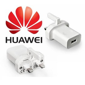 تصویر آداپتور 3 پین اصلی هوآوی 2 آمپر و 5 ولت - Huawei HW-059200BHQ 