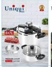 تصویر زودپز دوقلو یونیک آلمان 7+5 لیتری unique german twin pressure cooker7 + 5 liters l