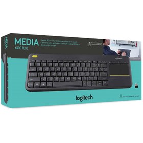 تصویر کیبورد بی سیم لاجیتک مدل K400 Plus Logitech K400 Plus Wireless Keyboard