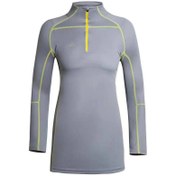 تصویر بلوز کوهنوردی زنانه جیلو مدل 1818 نیم زیپ خاکستری 