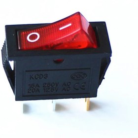 تصویر کلید راکر چراغ دار باریک Rocker Switch