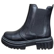 تصویر نیم بوت زنانه چلسی دوطرف کش مشکی 