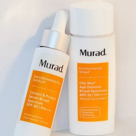 تصویر ضدآفتاب مورد آمریکا اصل اروپایی murad age defence broad spectrum spf 50_50ml 