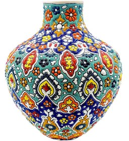 تصویر خمره پهلوی مینا کاری enamel earthenware jar