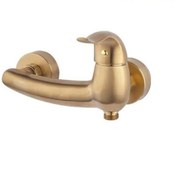 تصویر شیر توالت اکتاو راسان - طلایی مات RASSAN OKTAV TOILET MIXER