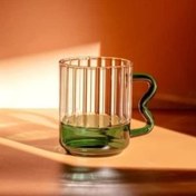 تصویر ماگ فنجان شیشه ای RONA BOROSILICATE سبز 370 میلی لیتر مادام کوکو Madame Coco 