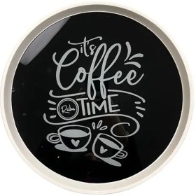 تصویر سینی گرد شیشه ای بدون دسته رایکا 