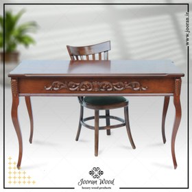 تصویر میز تحریر، میز کار چوبی، مدل WD120f Writing Desk, Wooden Desk, Wood table