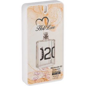 تصویر عطر جیبی مردانه مدل مولکول 02 حجم 40 میلی لیتر هات لاو Hot Love Molecule 02 Mens Pocket Perfume 40 ml