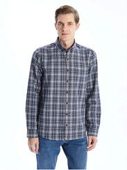 تصویر Regular Fit Uzun Kollu Ekose Erkek Gömlek 