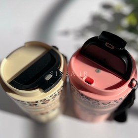 تصویر تراول ماگ پلنگی ۳۶۰ میل - آبی Sitarayuri