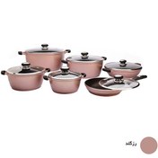تصویر سرویس قابلمه زرساب 12پارچه گریپ مدل کالا : Grape RP-7600