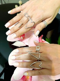 تصویر انگشتر پکی استیل کد 1112 