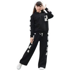 تصویر هودی شلوار دخترانه شالیار برند باغ سیب 