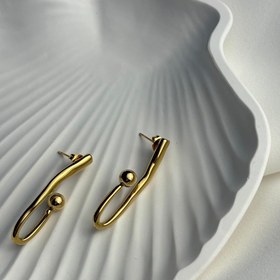 تصویر گوشواره استیل ژوپینگ کد35 