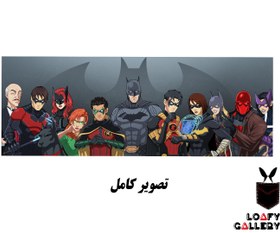 تصویر تابلو سه تکه طرح بت فمیلی | Bat Family 