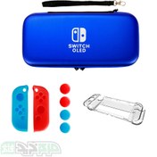 تصویر پک لوازم جانبی نینتندو سوییچ OLED رنگ آبی ۲ ا Nintendo Switch OLED Accessory Pack - Blue 2 Nintendo Switch OLED Accessory Pack - Blue 2