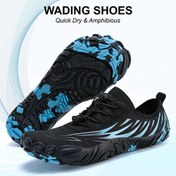 تصویر کفش آبی plankzone مدل Deep ocean رنگ مشکی آبی 